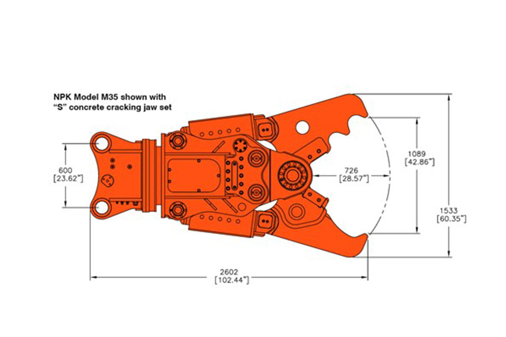 NPK M35S Cracker Multi-Jaw Demolition Tools