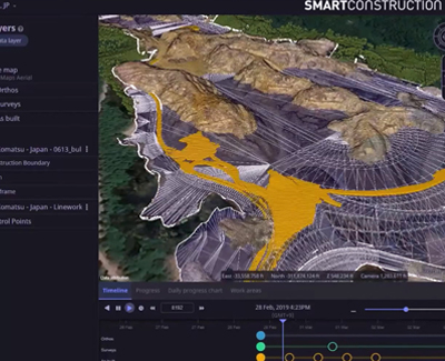 Dashboard stockpile measurements